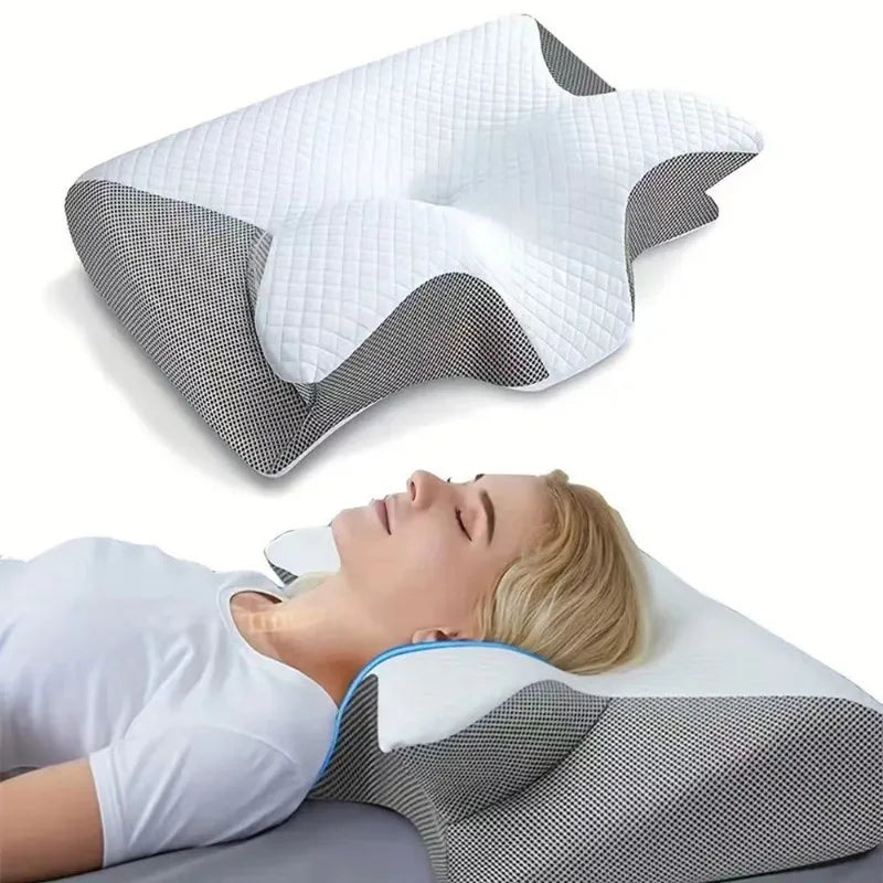 Loreoo Relax Kissen – Ergonomisches Orthopädisches Nackenkissen für besseren Schlaf