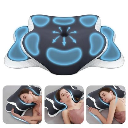 Loreoo Relax Kissen – Ergonomisches Orthopädisches Nackenkissen für besseren Schlaf