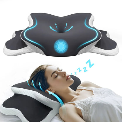 Loreoo Relax Kissen – Ergonomisches Orthopädisches Nackenkissen für besseren Schlaf